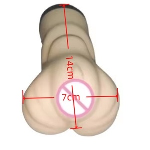 Masturbatore Maschile a Forma di Vagina in Silicone Morbido, Colore Pelle, per Uomini - Product Image 4