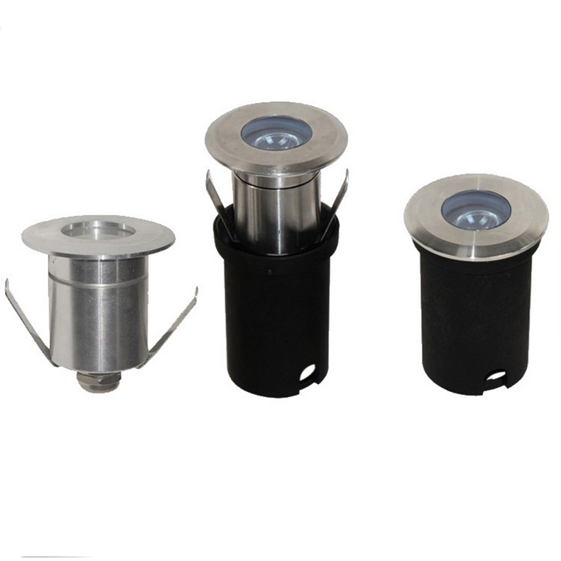 1W RGB LED Pool Lights 12V Indoor Stainless Steel Body IP68 Underwater for Artificial Waterfall Fountain
