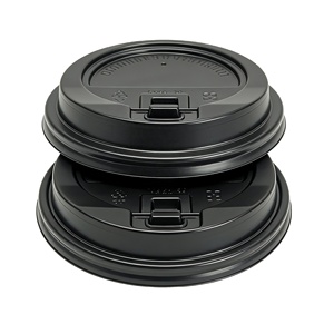 80mm/90mm Disposable Eco-Friendly Food Grade Plastic PP/PS <b>Coffee</b> Cup Lids for Hot/Cold Drinks - Product Image 1