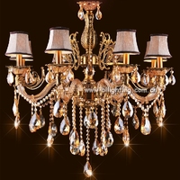 Kristal avize fabricant en Chine alibaba Offre Spéciale lustre en cristal de luxe bougie lampe hôtel villa décor lustre lampe