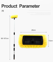 Brosse de nettoyage écologique à double niveau pour sols et terrasses, en nylon robuste, pour intérieur et extérieur, fournie par l'usine