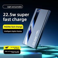 Banque d'alimentation tendance avec logo personnalisé, charge rapide, ultra-mince, 22,5 W, grande capacité, 20000 mAh, 30000 mAh