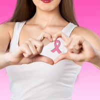 Épinglette personnalisée en métal émaillé avec ruban rose et motif croix, imprimée en typographie, pour la sensibilisation au cancer du sein chez la femme