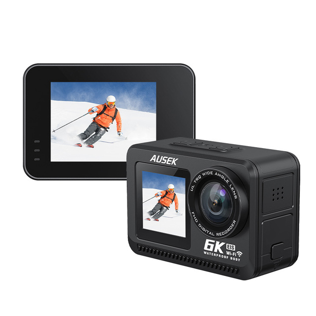6K Ultra HD Waterproof Action Camera Full UHD with Wi-Fi Without Waterproof case for Outdoor Sports & Diving