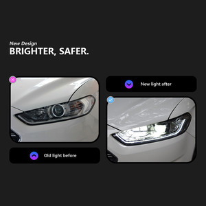 Faro a LED Premium XUNBAI 12V 25W con proiettore per Mondeo Fusion 2014-2015, DRL e indicatore di direzione, Plug & Play, Aggiornamento <span class=keywords><strong>Auto</strong></span> - Product Image 3