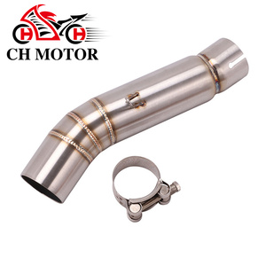 Tubo de Enlace Medio para Sistema de Escape ACEscape de Motocicleta CBR500 CBR500X <span class=keywords><strong>CB500F</strong></span> 2013 2014 <span class=keywords><strong>2015</strong></span> 2016 2017 2018, 51 mm - Product Image 1
