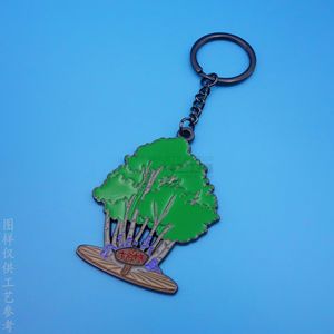 <b>Custom</b> Metal Keychain Zinc Alloy Irregular Shape Enamel Painting <b>Key</b> <b>Ring</b> Accessory - Product Image 1