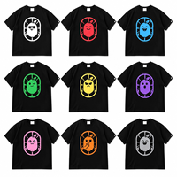 T-shirt imprimé tendance pour homme YOUMEI, version haut de gamme, en stock, 100 % coton 260g, anti-plis, style hip-hop, design de créateur, LOGO personnalisé
