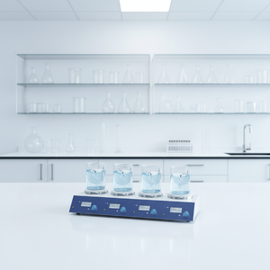 Agitateur magnétique numérique à 4 canaux XZ LAB MS-M-S4 3L avec écran LCD pour le mélange de liquides en laboratoire - Product Image 5
