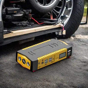 12V 8000mAh Jump Starter con batteria al litio compressore 4-in-1 kit di emergenza per auto kit di sicurezza martello taglierina