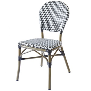 Meubles de restaurant de jardin <span class=keywords><strong>parisien</strong></span> moderne, meubles de salle à manger, patio extérieur, chaises de <span class=keywords><strong>bistrot</strong></span> en rotin - Product Image 2