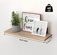 Étagère murale flottante en bois robuste 6 pièces, multifonctionnelle et écologique, pour cuisine – Meilleure vente