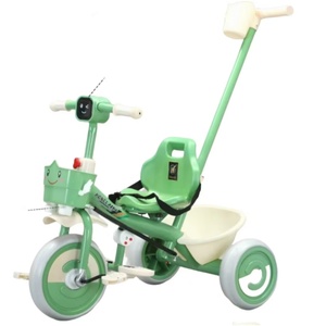 <span class=keywords><strong>Triciclo</strong></span> Mingtu <span class=keywords><strong>Dos</strong></span> <span class=keywords><strong>en</strong></span> <span class=keywords><strong>Uno</strong></span> con Barra de Empuje y Pedales para Niños de 2 a 6 Años, Modelo 936 con Marco de Plástico de 3 Ruedas - Product Image 4