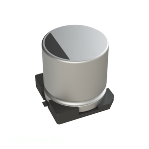 Condensador de Montaje Superficial SMD de 33 uF, 35V, 20%, Canal del Fabricante 33 uF 35TZV33M6.3X6.1, CAP ALUM 33UF - Product Image 1