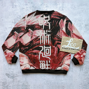 Felpa con Cappuccio Anime in Tessuto Jacquard, Coperta Unica, Abbigliamento Anime, <span class=keywords><strong>Felpe</strong></span> Girocollo Personalizzabili con Logo per Uomo - Product Image 4