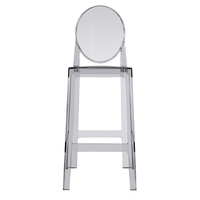 Chaises de bar modernes en acrylique transparent de luxe pour l'intérieur et l'extérieur
