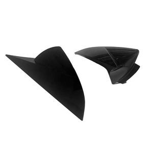 Rivestimento della copertura dello specchietto retrovisore nero lucido in plastica ABS per <span class=keywords><strong>SEAT</strong></span> <span class=keywords><strong>Leon</strong></span> 5F MK3 2012 2013 2014 2015 2016 2017 2018 2019 - Product Image 3