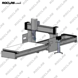 5 axis 3d laser metal cutting machine robot