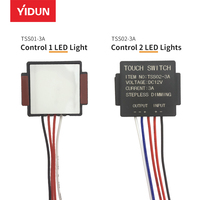 Variateur LED intelligent 12V avec capteur tactile capacitif pour miroir, fonction mémoire, charge 3A, puissance max 36W, garantie 2 ans