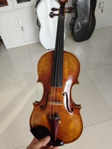 <span class=keywords><strong>Violino</strong></span> Modello <span class=keywords><strong>Guarneri</strong></span> Antico di Qualità con Fiammatura - Product Image 4
