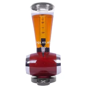 TR-3L plastic beer/liquor/beverage tube with keg/barrel/bucket base,interior accessories