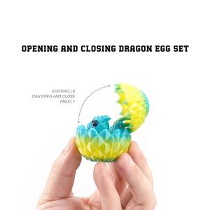 3d Geprinte Drakeneieren Set Met Mini Schattige Draak Binnen Verrassing 3d Geprinte Dieren Set - Product Image 6