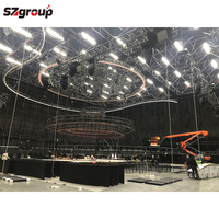 Escenario Plegable Portátil de Aleación de Aluminio Personalizado OEM, Estructura de Truss con Pernos, Altura Ajustable, Capacidad de Carga de 1000 kg, Diseño Modular, CE