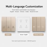 Panel de Control Táctil RCU para Habitaciones de Hotel, Teclado para Control de Iluminación, Cortinas y Aire Acondicionado, RS485, Zigbee, para Hoteles