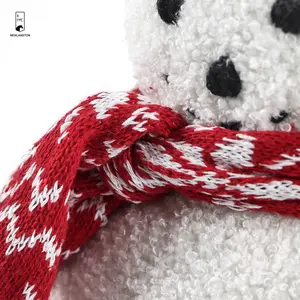 Christmas Holiday Decor White Snowman Tumbler com Hat Scarf Ultra Soft Plush Almofada Travesseiro para Casa Sofá