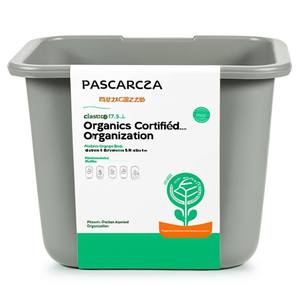 Contenitore di Plastica per Organizzazione 17,5 L Grigio Certificato Organics per Cucina - Product Image 2