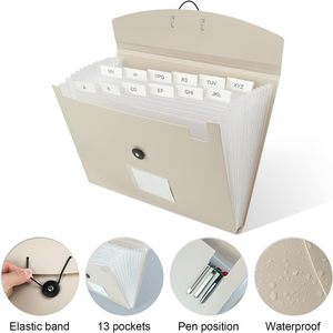 <span class=keywords><strong>Livret</strong></span> <span class=keywords><strong>d</strong></span>'information et stockage de papier de test 2-en-1 multifonctionnel A4 Boîte à documents de bureau PP Porte-fichiers pour la vente en gros - Product Image 3