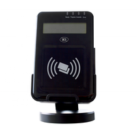 Lector de Tarjetas Inteligentes NFC Sin Contacto USB ACR1222L con Pantalla LCD de 13.56MHz, Material ABS para Autobús, Taxi y Uso de Escritorio