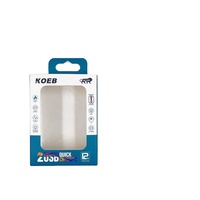 Boîte en papier de luxe légère de haute qualité personnalisable pour l'emballage électronique de câble de chargeur mural Emballage en papier de luxe plié
