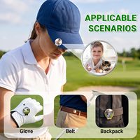 Marqueur de balle de golf personnalisé avec logo, clip magnétique pour chapeau, pour hommes et femmes golfeurs, amovible, se fixe