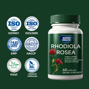 Cápsulas de Extracto de Rhodiola Rosea Baifenhealth de Marca Privada OEM/ODM para Adultos, Claridad Mental, Apoyo Energético, Hierbas Naturales - Product Image 3