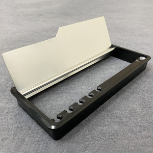 Alloy Square Flip-Top Cable Management Box Brushed Aluminum Office <b>Desk</b> Desktop <b>Computer</b> Cable Organizer with Wiring Accessories - Product Image 2