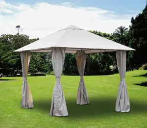 10x10 exterior jardim tenda gazebo exterior com malha paredes