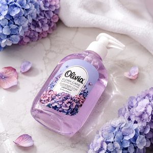 Flora Care Hydrangea Love pH Balanced <b>Liquid</b> Hand Soap with Panthenol Glycerin and Natural Extracts 300 ml Olivia - Product Image 1