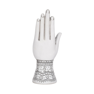 Statuetta in resina a forma di mano con simboli artistici, decorazione per casa, ufficio, bagno, soggiorno, espositore da scaffale - Product Image 4