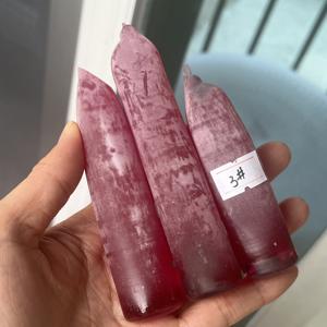 1 cilindro # 3 Zafiros Rosas Sin Cortar, Material Sintético de Corindón en Bruto - Product Image 4