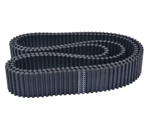 Double Sided Htd 3m 5m 8m 14m 20m Open Ended Synchronous Belt Pu Rubber Timing Belt With Steel Core