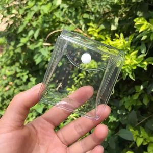 Pochette de rangement transparente en PVC anti-humidité avec bouton-pression pour mini-boîte surprise, idéale pour poupées, porte-clés et écouteurs - Product Image 3