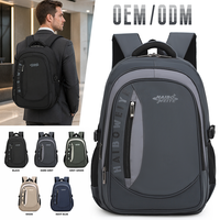 Sac à dos imperméable en polyester HAIBOWY, sac à dos d'affaires pour hommes, sac à dos pour ordinateur portable, sac pour adolescents, déplacements professionnels, voyages en plein air