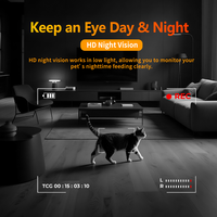 Distributeur automatique intelligent d'aliments pour animaux de compagnie Tuya 2.4G & 5G WiFi, contrôle par application, programmable, étanche, 4L, caméra 1080P, vision nocturne, pour chats et chiens