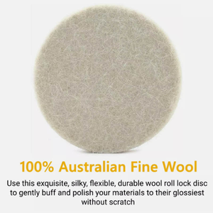 Discos de Pulido de Lana de 2 y 3 Pulgadas para Taladro y <span class=keywords><strong>Amoladora</strong></span> - Ruedas de Pulido de Cambio Rápido para Desbarbado, Pulido y Acondicionamiento de Superficies - Product Image 4