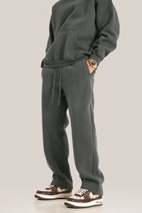Sweat à capuche vierge en coton épais polaire droite jambe large pantalon de <span class=keywords><strong>jogging</strong></span> évasé ensemble survêtement solide de haute qualité vêtements de <span class=keywords><strong>Jogging</strong></span> - Product Image 3