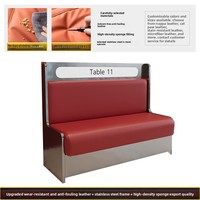 Canapé de restaurant sur mesure, fabrication directe, 15 ans d'expérience, OEM/ODM, mobilier commercial pour la restauration