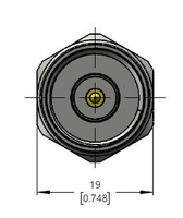ZCOM Résistance de terminaison coaxiale RF de type N mâle, puissance moyenne 2W, DC à 18GHz, 50 Ohms, pour test de micro-ondes