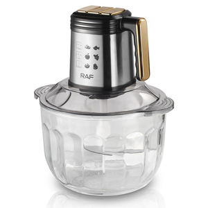 500W Electric Food Processor High Power Glass Bowl <b>Chopper</b> Blender with Five Sharp Blades for Meat and <b>Vegetables</b> - Product Image 4