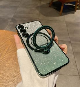 Recentemente popolare <span class=keywords><strong>Cover</strong></span> morbida viola gradiente per <span class=keywords><strong>Samsung</strong></span> Galaxy A15 custodia per telefono con supporto magnetico glitterato <span class=keywords><strong>trasparente</strong></span> - Product Image 4